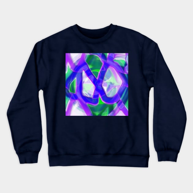 Blue, green and purple II Crewneck Sweatshirt by TiiaVissak